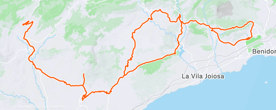 Map of the activity, Fietsen