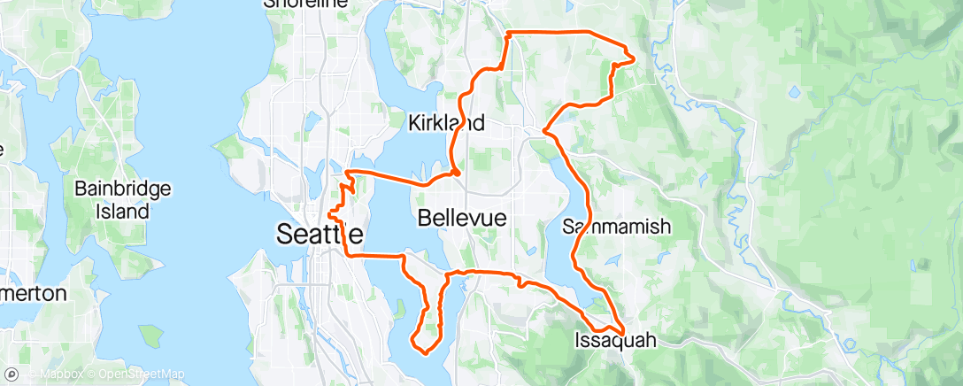 Map of the activity, Wanted to do a century today, but my body said no