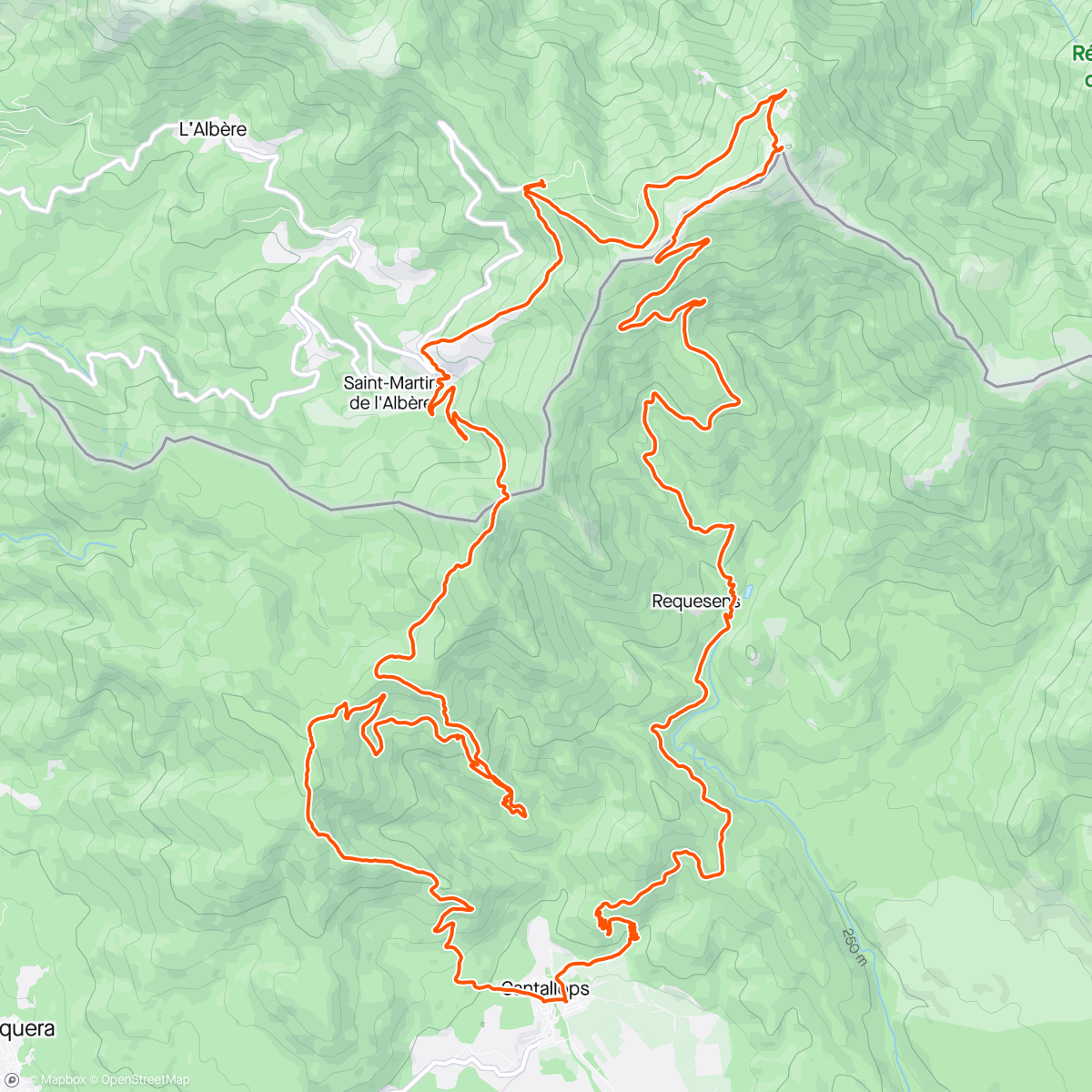 Map of the activity, Albera
