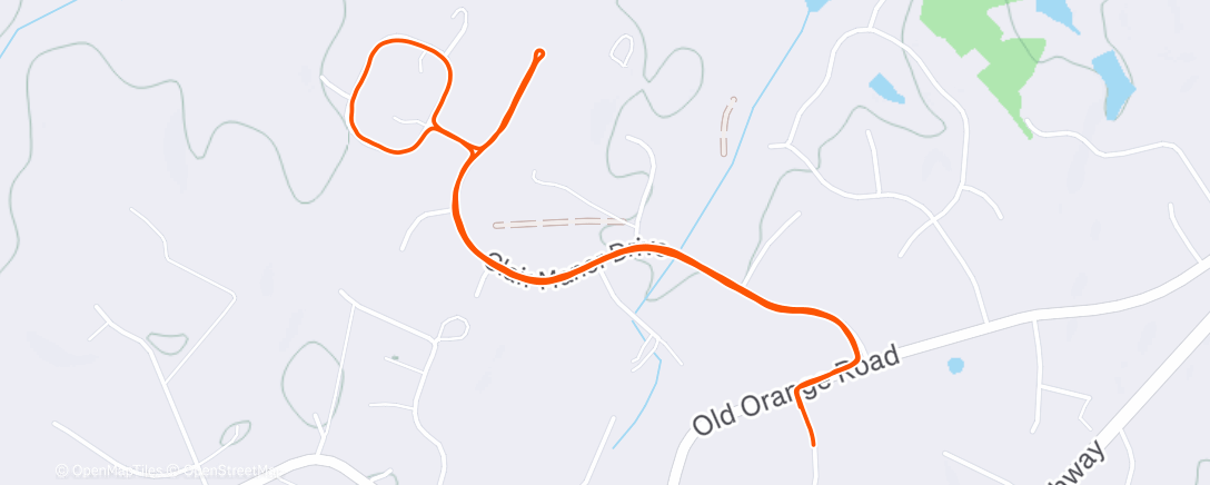 Map of the activity, Lunch Run