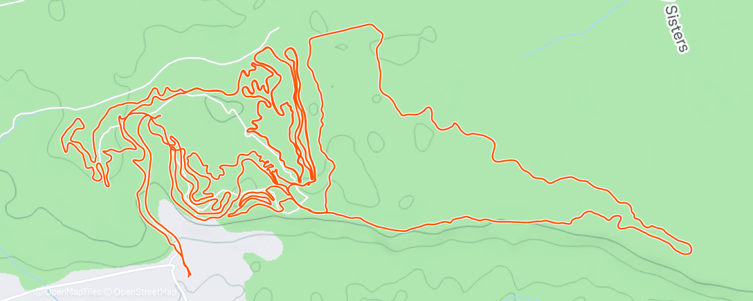 Map of the activity, Morning Mountain Bike Ride
