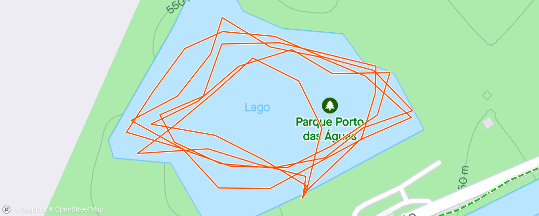 Map of the activity, Natação matinal