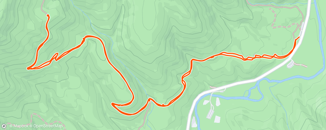 Map of the activity, Lunch Mountain Bike Ride
