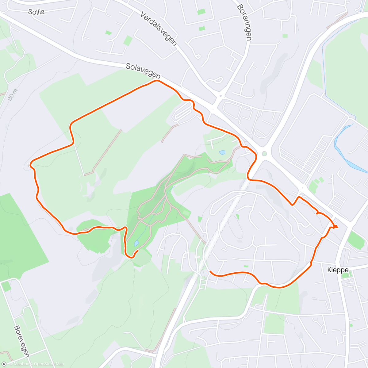 Map of the activity, Joggetur Loen (# 5)