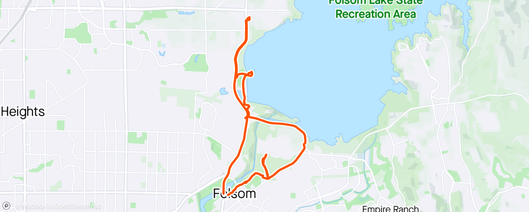 Map of the activity, Oops forgot to add air. Riding on 60 pounds 🙁