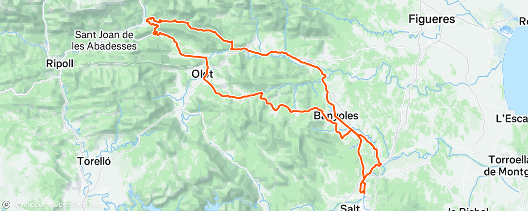 Map of the activity, Morning Ride