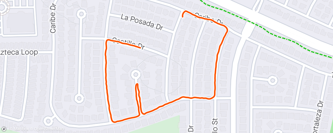 Map of the activity, Morning walk in The Villages