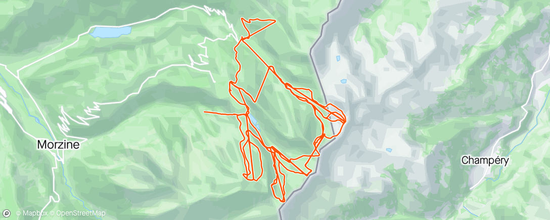 Map of the activity, Medellin à Avoriaz