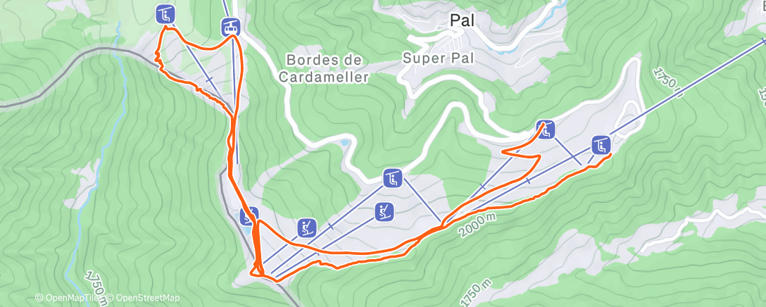 Map of the activity, Cubil x2 (Bosc Serra + Bosc Setúria)