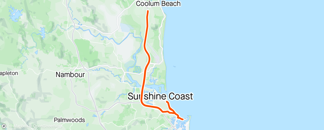 Map of the activity, FulGaz - IRONMAN 70.3 Sunshine Coast   avg 35.9 kph 2.30.25 hr