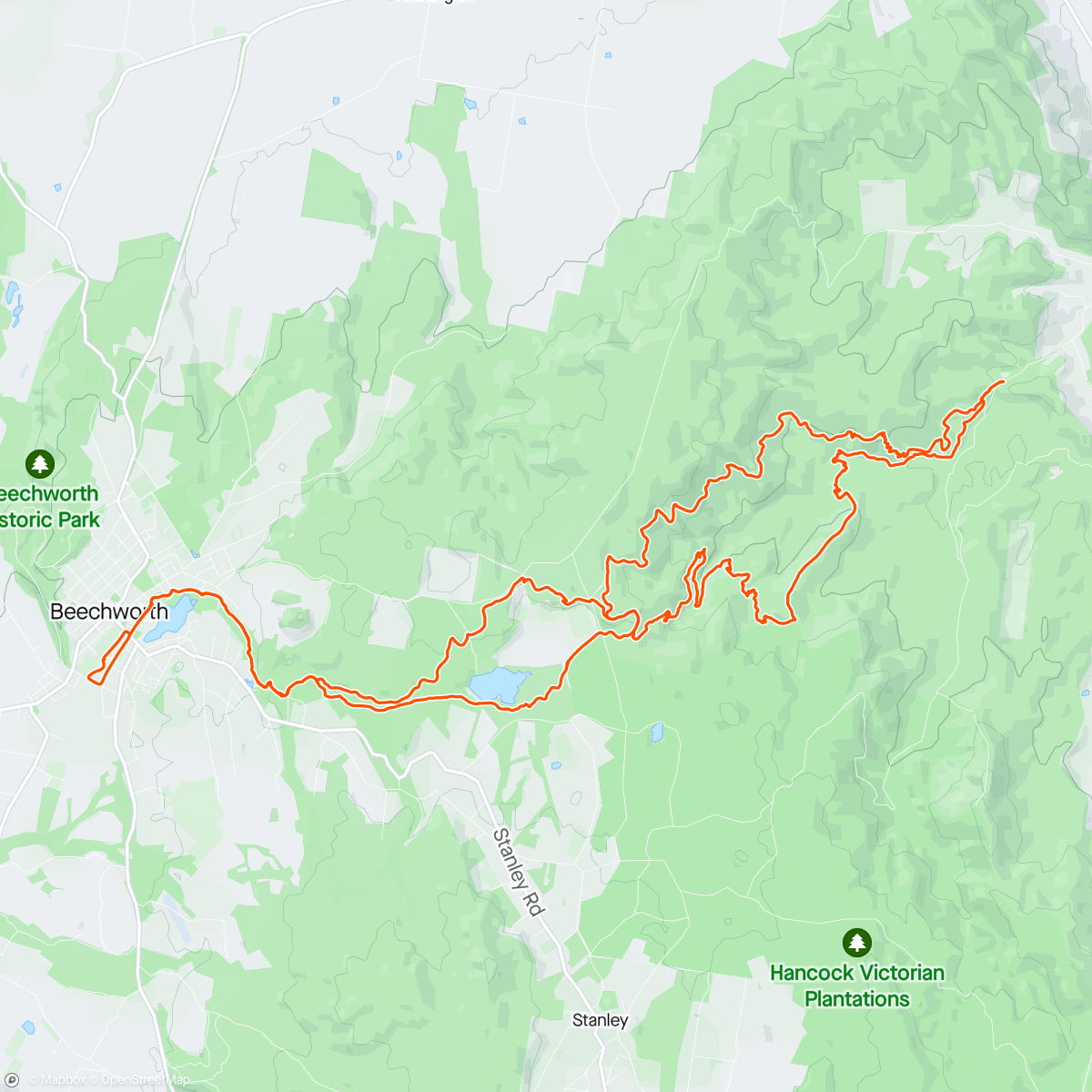 Map of the activity, Indigo Epic (most of it) the best flow trails I have ridden.