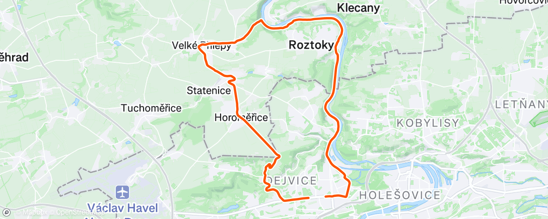 Map of the activity, Pre race chzech tour 🇨🇿