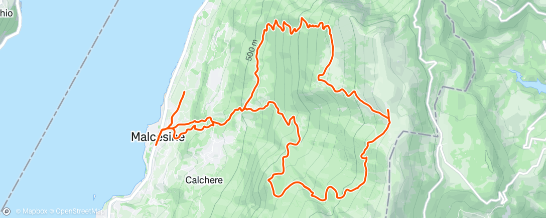 Map of the activity, 2,5h w tym 6x10’ up Z3/4 p. 2’