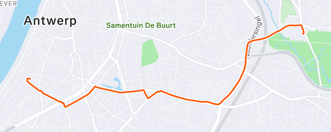 Map of the activity, Deurne - Sint-Anna