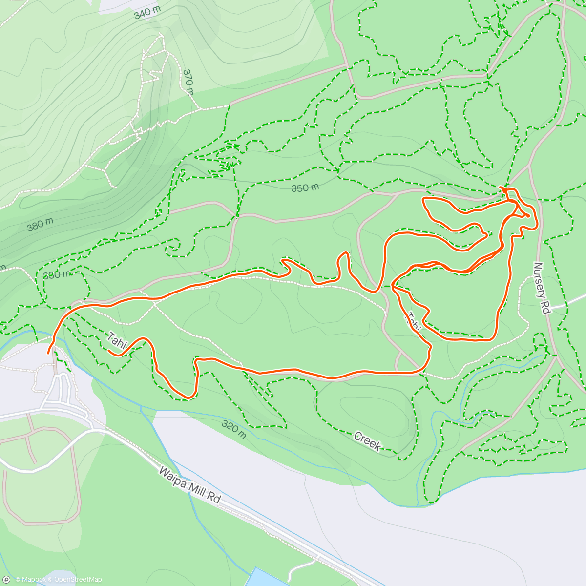 Map of the activity, Ride with Larkin
