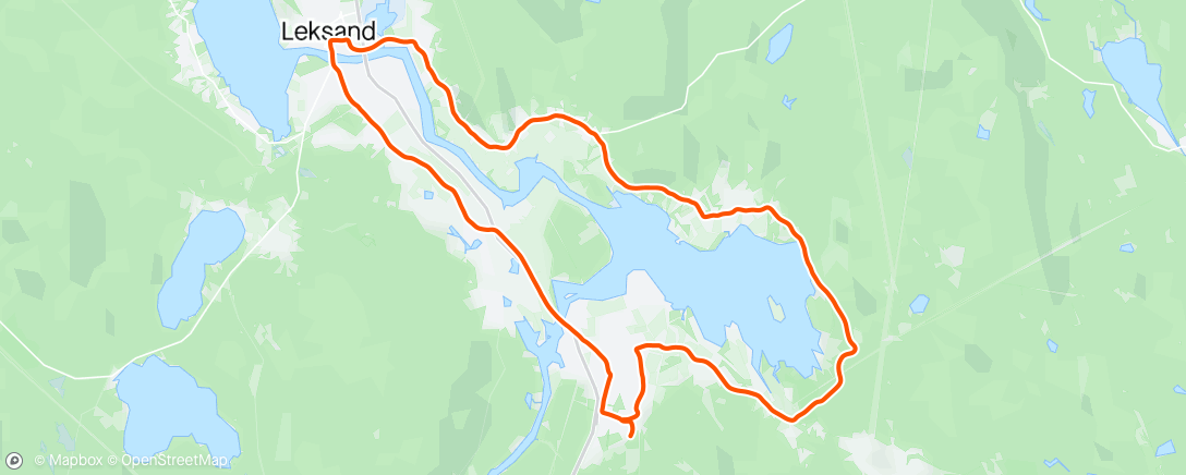 Mapa da atividade, Återhämtning runt sjön.