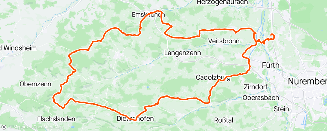 Map of the activity, Giro d’Schloß Virnsberg 🖤 🚴‍♂️