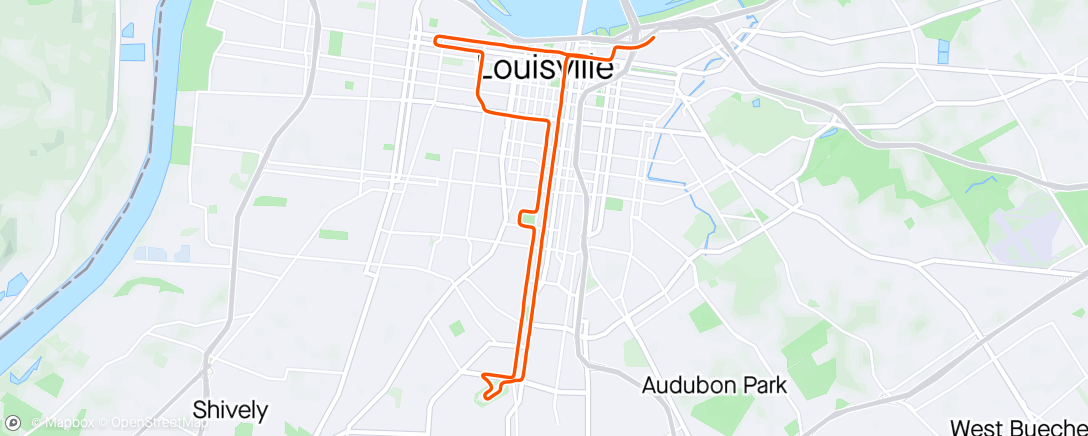 Mappa dell'attività Louisville Derby Mini Half 🐎 🌹
