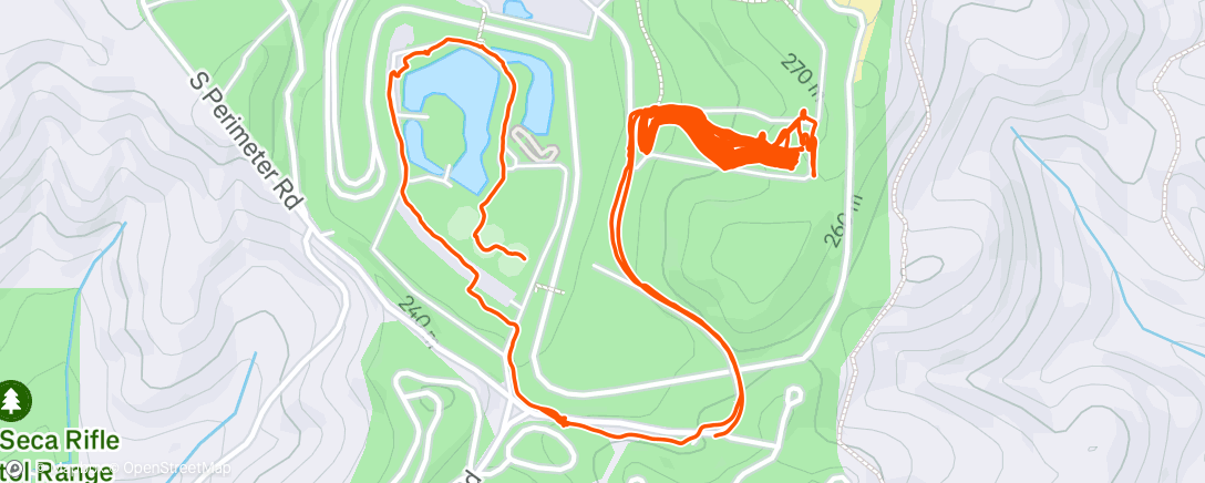 Map of the activity, Dual Slalom 3rd