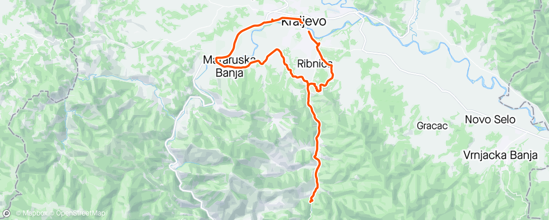 Map of the activity, Savino koleno-Cava