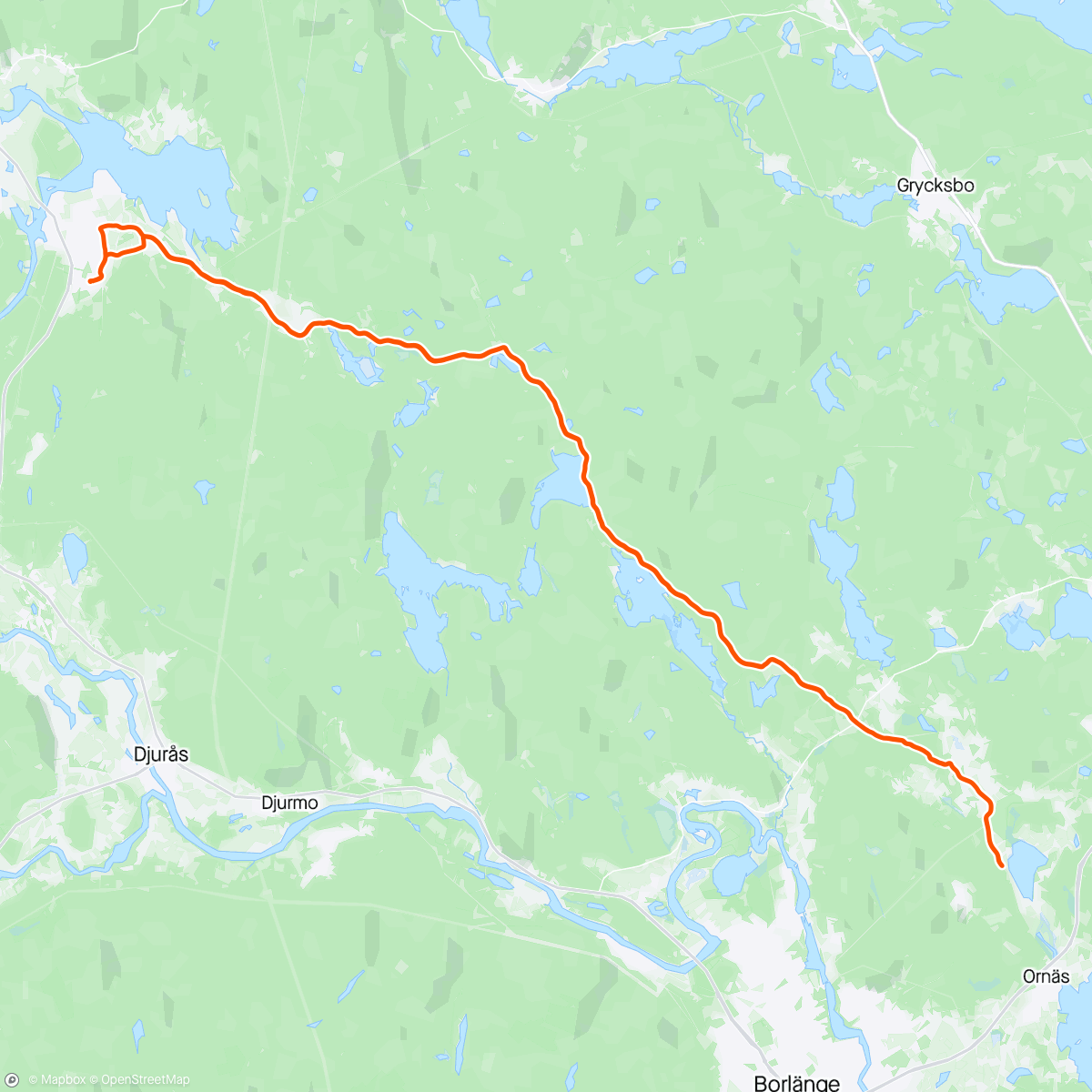 Karte der Aktivität „Möta Fabian som cyklar från Stockholm 🌞🌞”