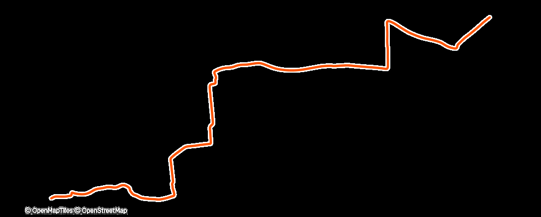 Map of the activity, Fahrt am Nachmittag