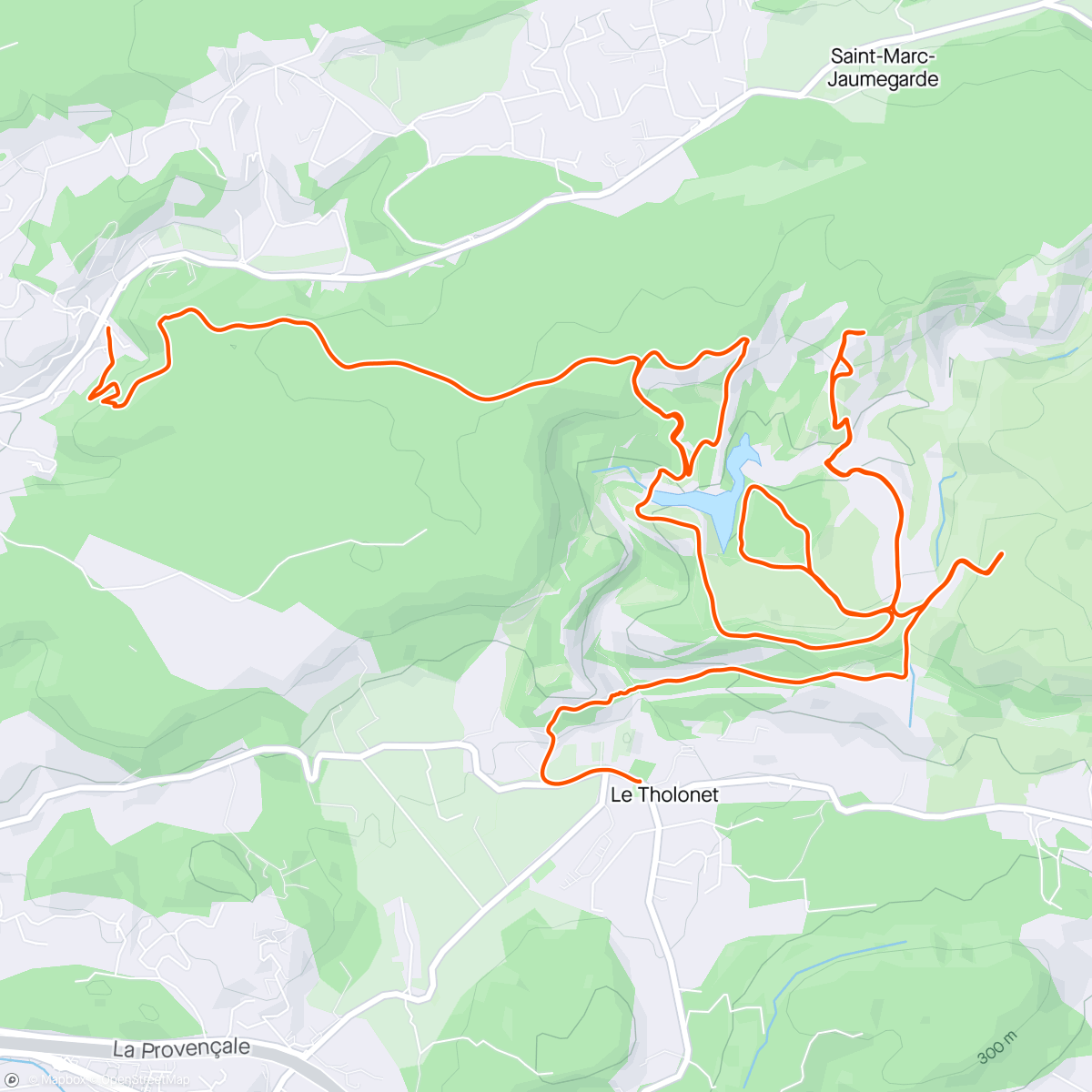 Map of the activity, Trail St Marc - Bibemus D+