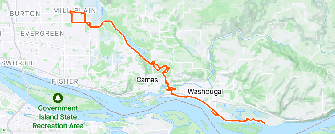 Map of the activity, Saturday Morning Gravel Ride