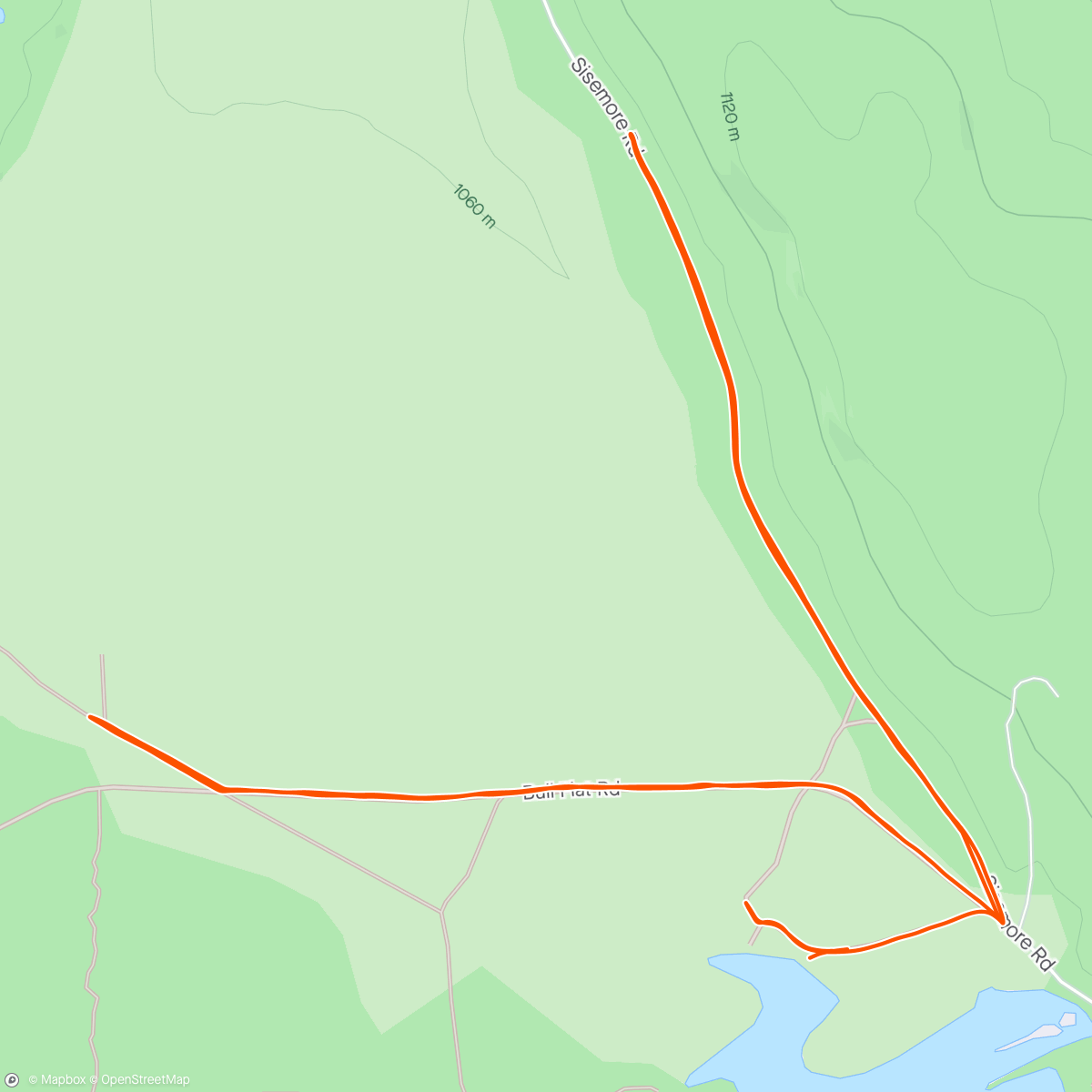 Map of the activity, A little gravel tempo