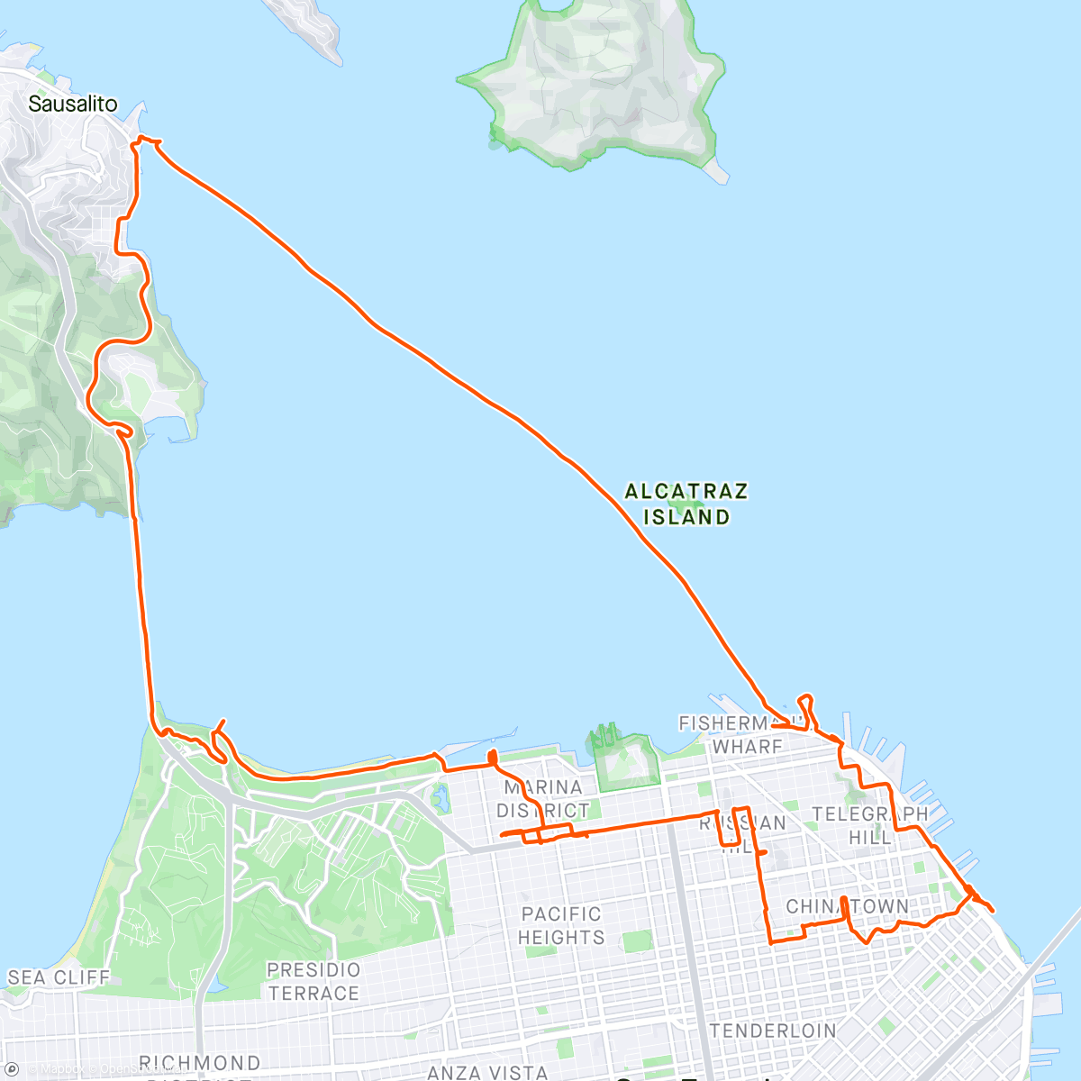 Map of the activity, Sightseeing