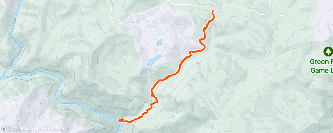 Map of the activity, Green River narrows