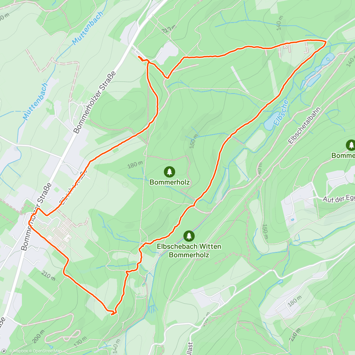 Map of the activity, Pfingsten