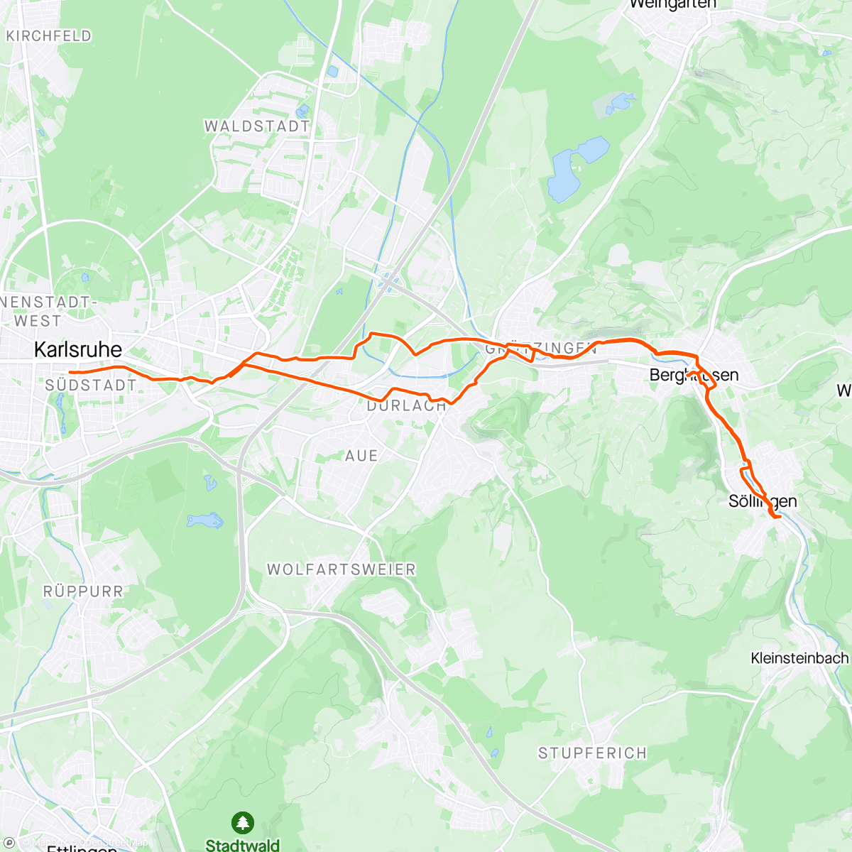 Mapa da atividade, Käffchen und Spaghetti -Eis