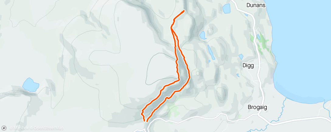 Map of the activity, Quiraing Hike