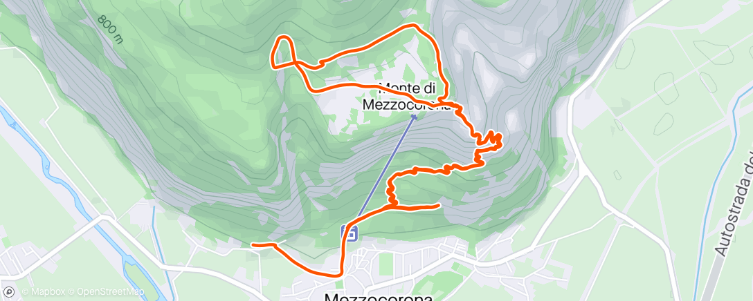 Map of the activity, Monte