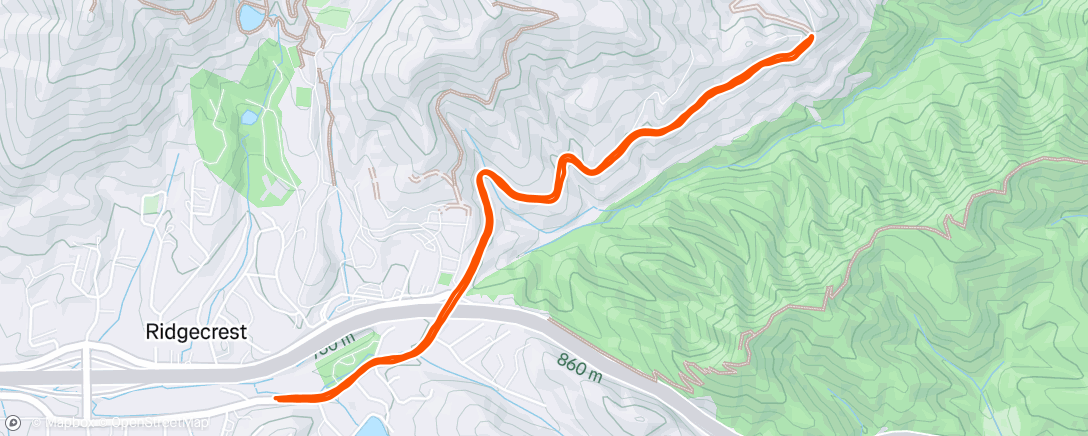 Map of the activity, Morning Run