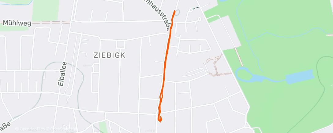 Map of the activity, Mittagspaziergang