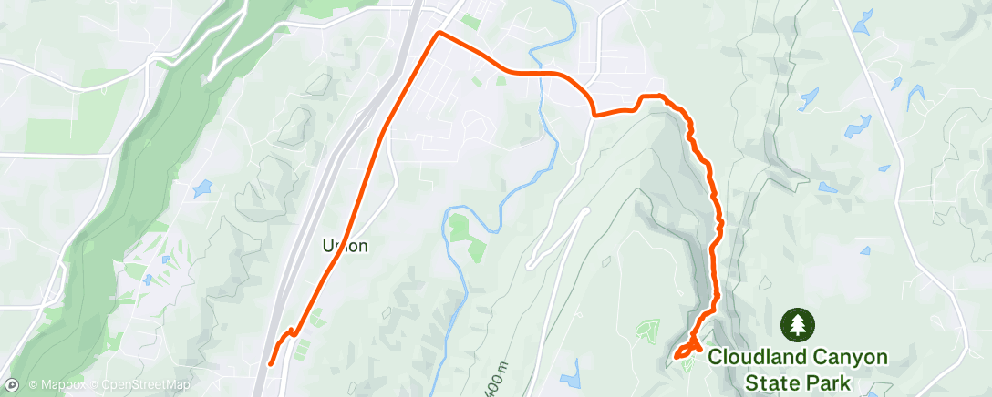 Map of the activity, SLTC training camp