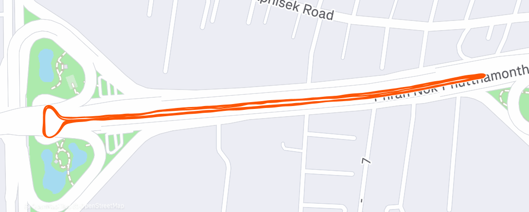 Карта физической активности (Evening Run)