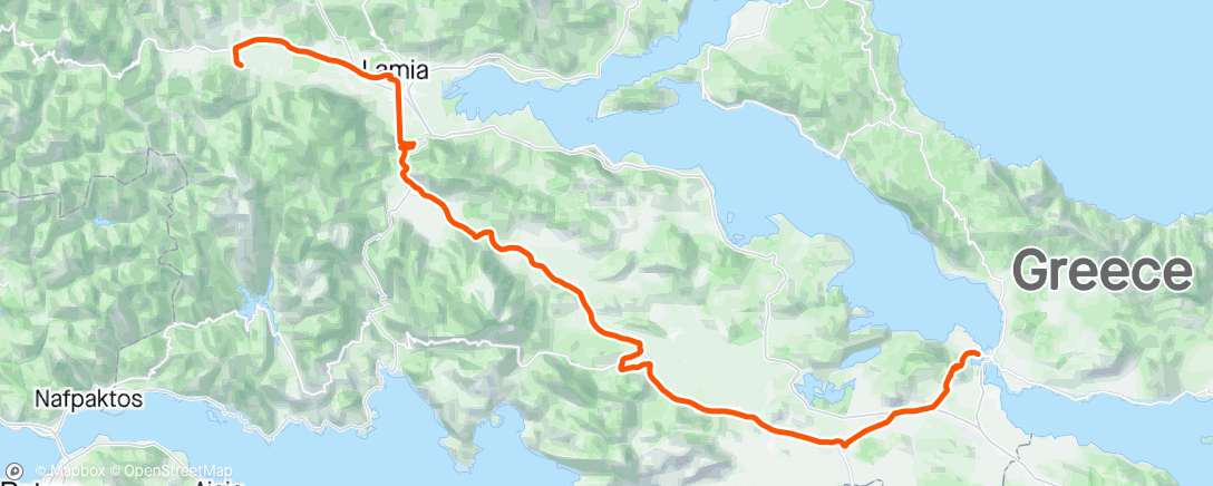 Map of the activity, 4 Etapa Grecia