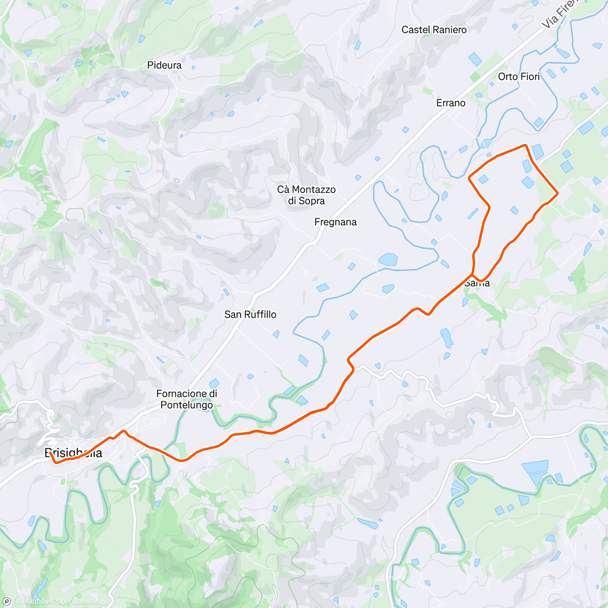 Map of the activity, easy 90’, z1 (128)