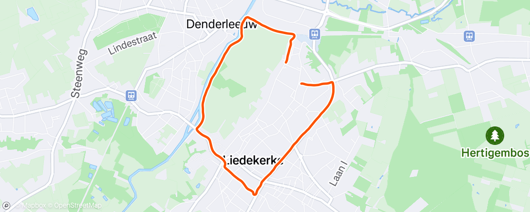 Mapa de la actividad, Lunch Run