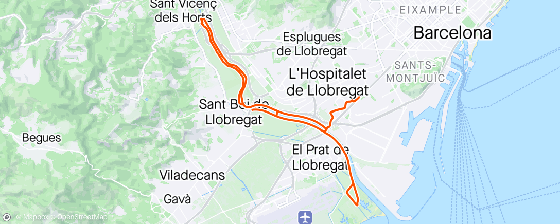 Map of the activity, Llobregat