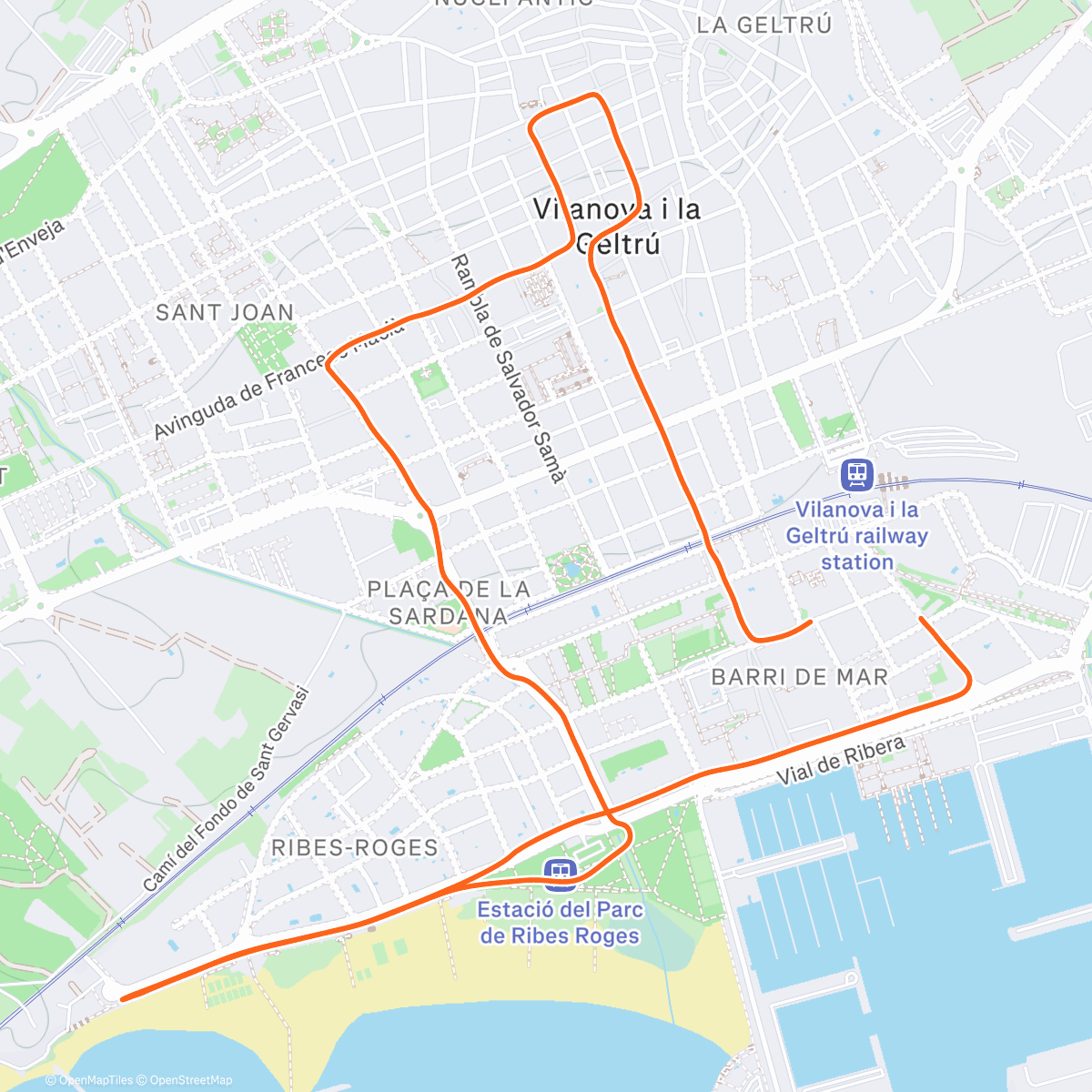 Map of the activity, Bon Nadal & Merry Xmas stravers