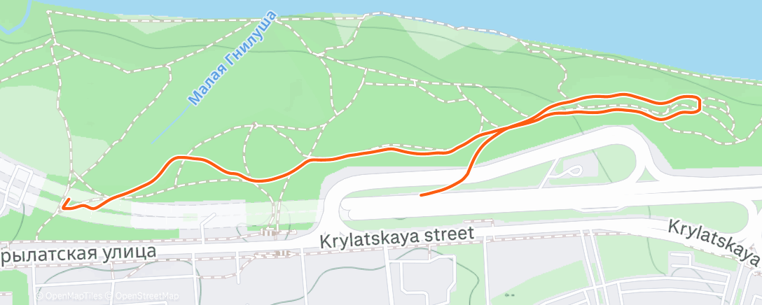 Map of the activity, Утренняя пробежка