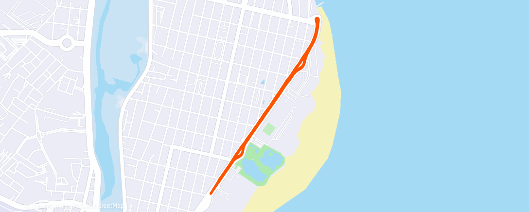 Map of the activity, Corrida matinal