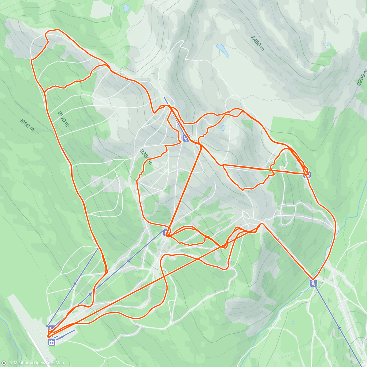 Map of the activity, May Pow Day