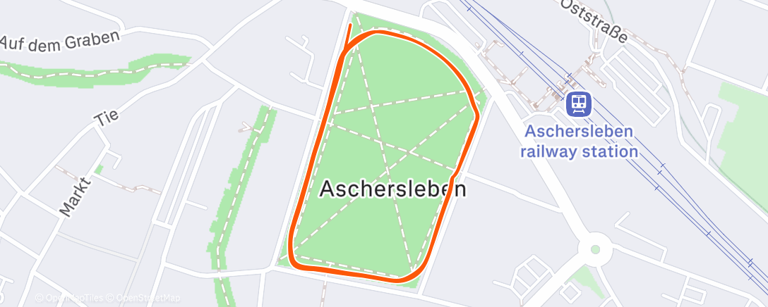 Map of the activity, Lunch Run