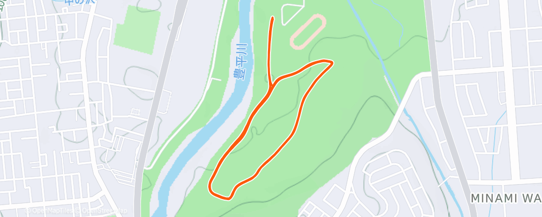 Map of the activity, 午後のノルディックスキー