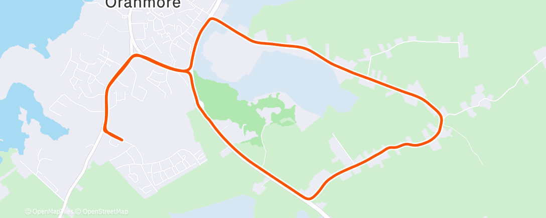 Map of the activity, Lunch Run